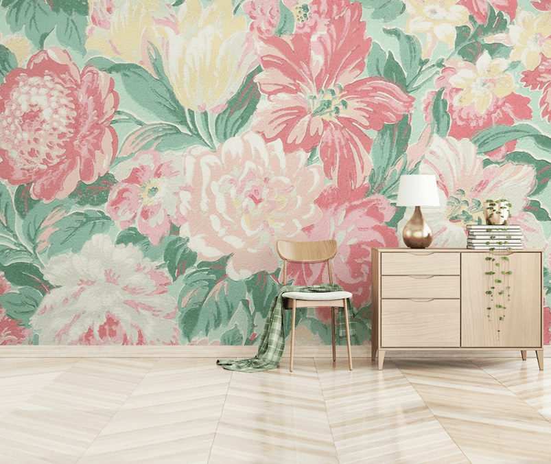 3D Bright Flowers WG001 Wall Murals Wallpaper AJ Wallpaper 2