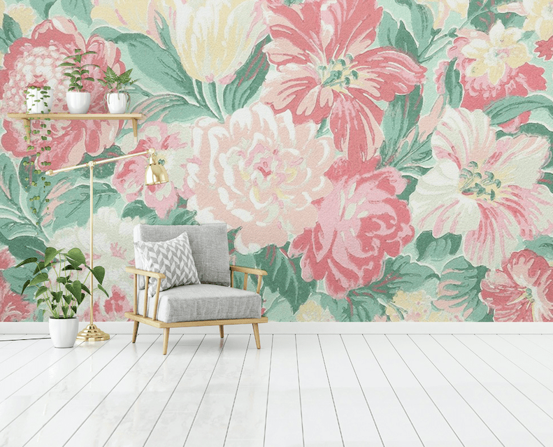 3D Bright Flowers WG001 Wall Murals Wallpaper AJ Wallpaper 2