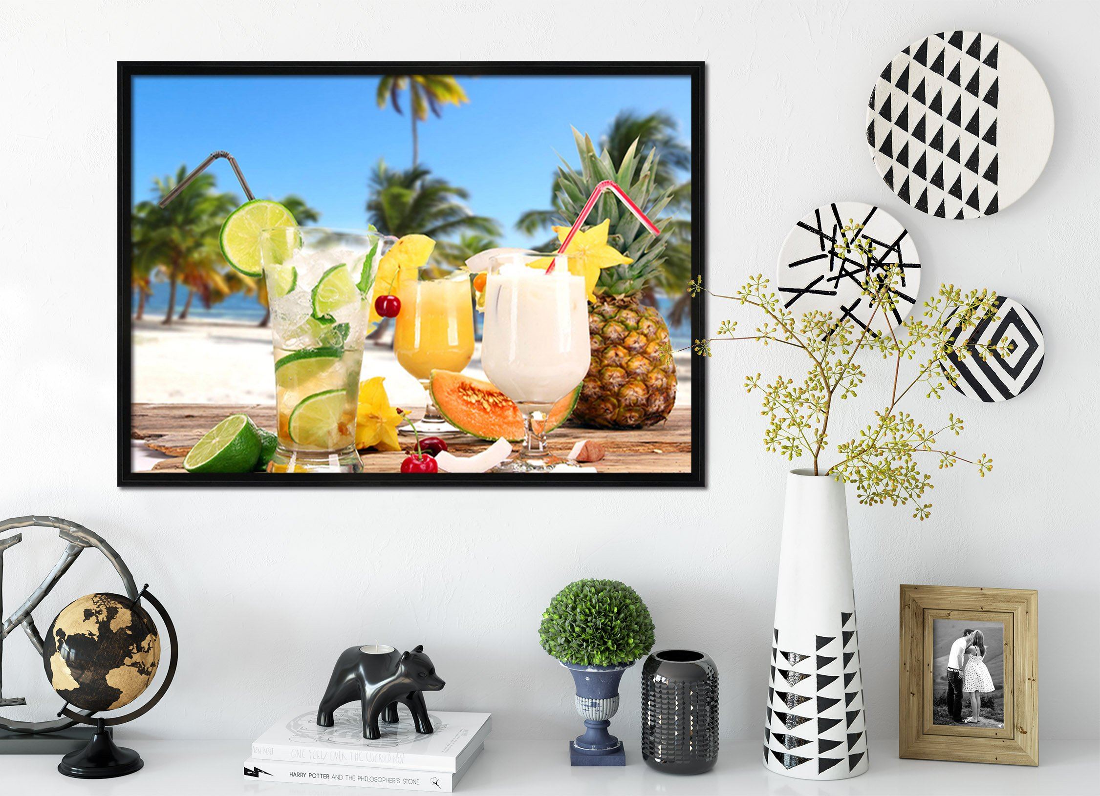 3D Fruit Juice 114 Fake Framed Print Painting Wallpaper AJ Creativity Home