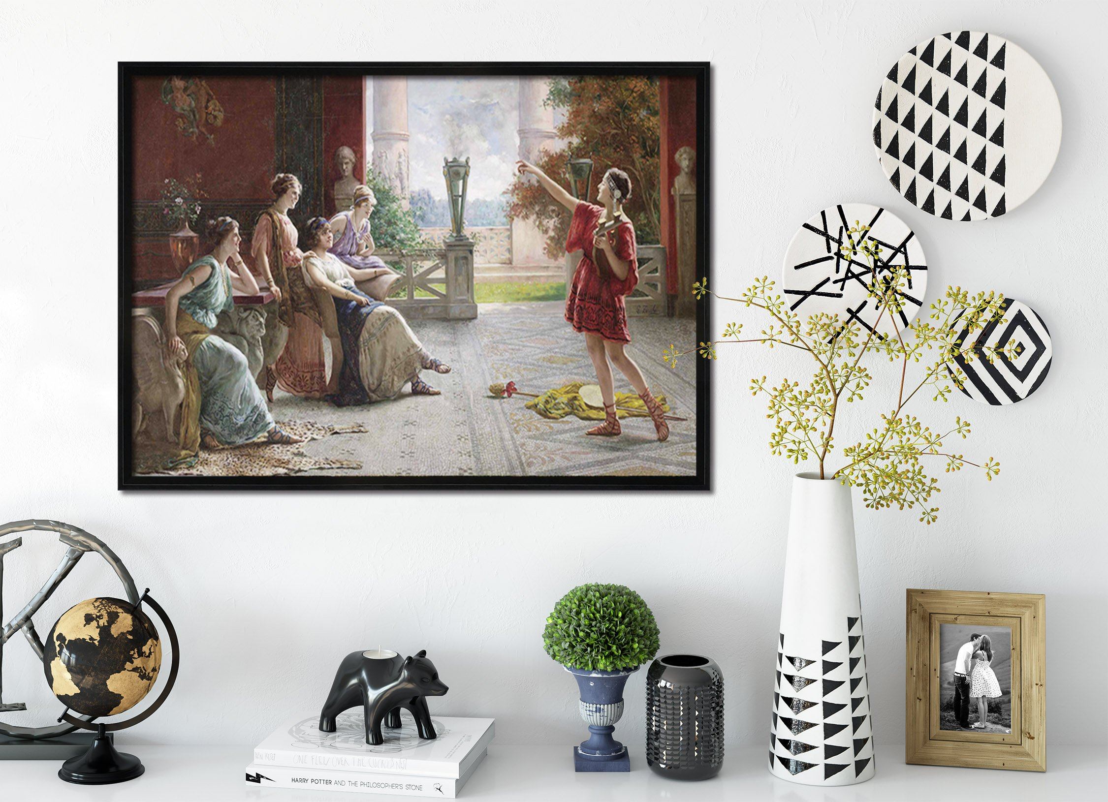 3D Watch The Show 125 Fake Framed Print Painting Wallpaper AJ Creativity Home