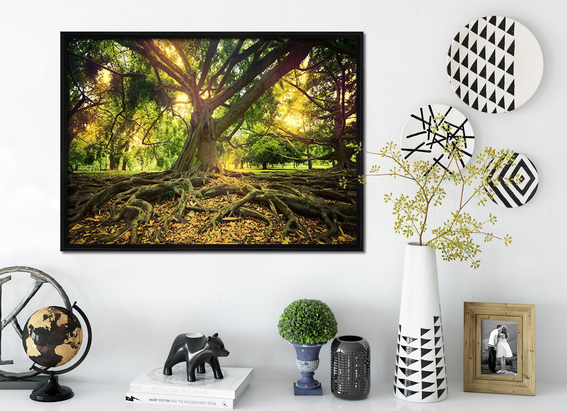 3D Giant Trees 013 Fake Framed Print Painting Wallpaper AJ Creativity Home