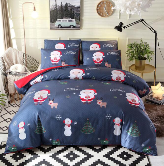 3D Santa Claus Snowman 2178 Bed Pillowcases Quilt