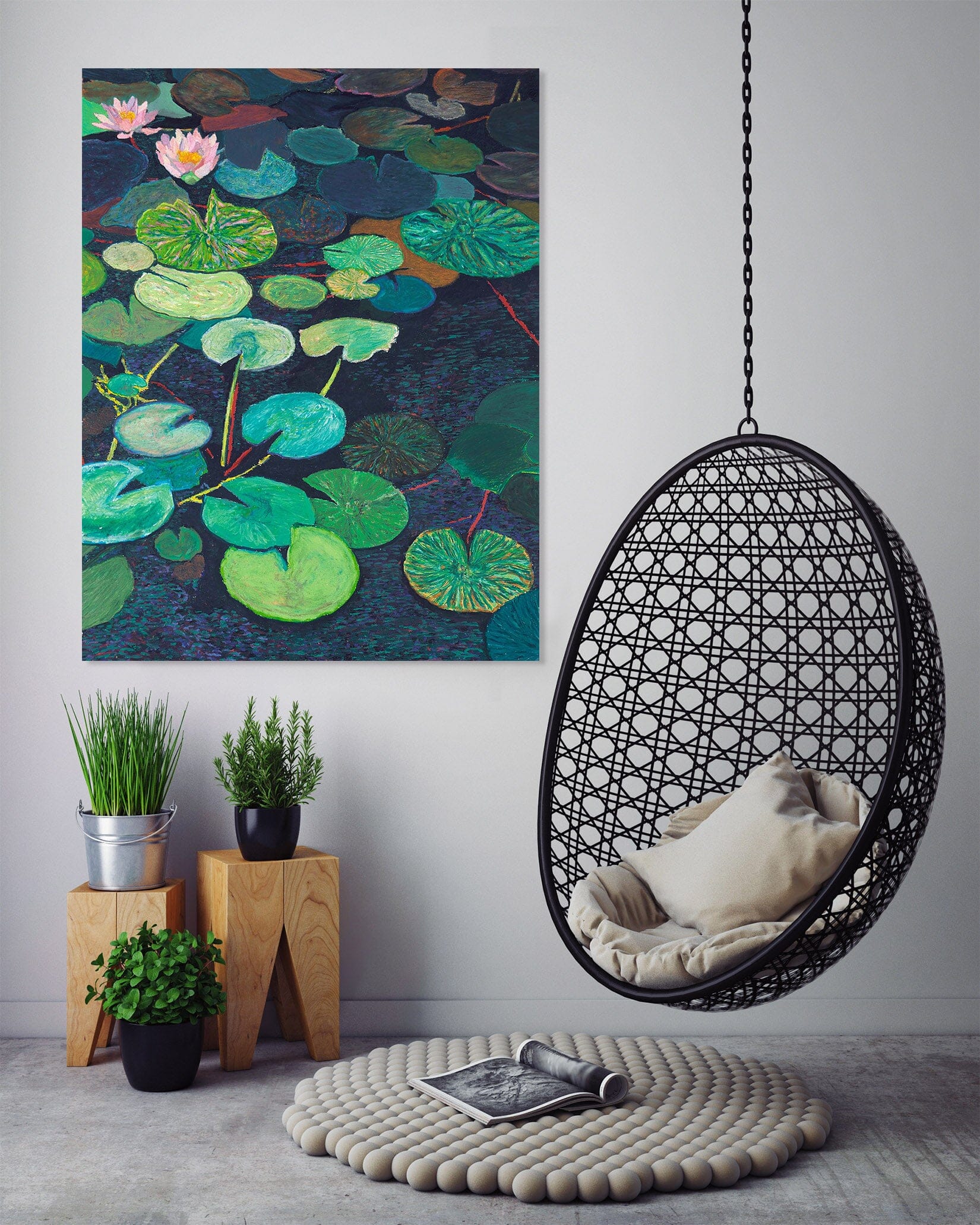 3D Lotus Leaf 281 Allan P. Friedlander Wall Sticker Wallpaper AJ Wallpaper 2