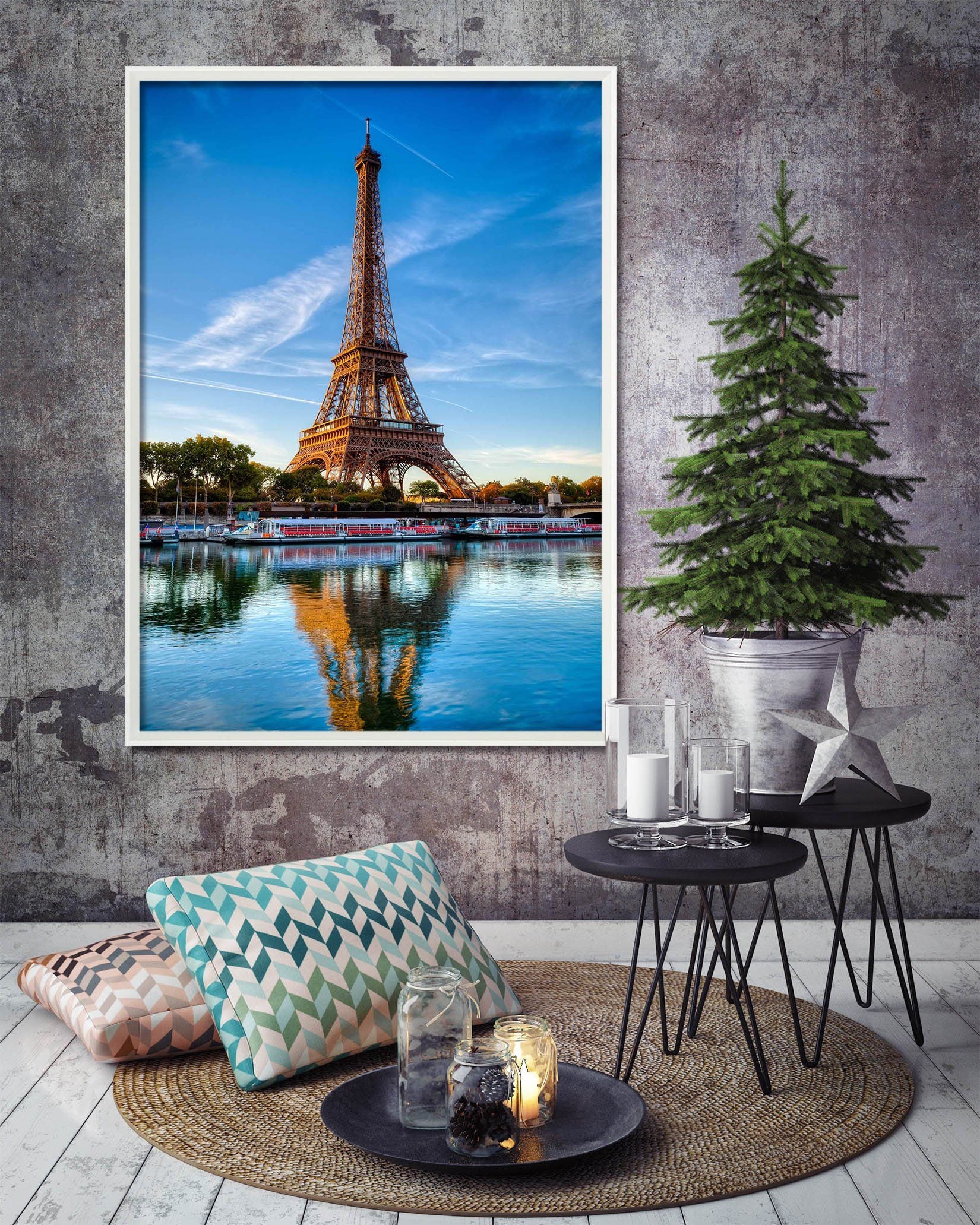 3D High Tower 052 Fake Framed Print Painting Wallpaper AJ Creativity Home