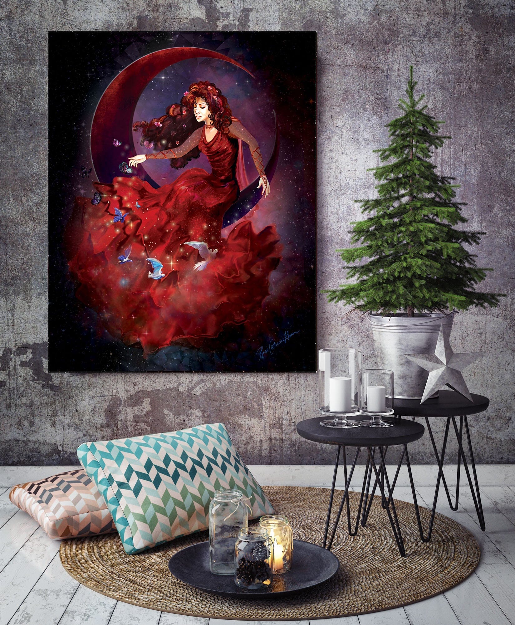 3D Cold Girl 119 Rose Catherine Khan Wall Sticker Wallpaper AJ Wallpaper 2
