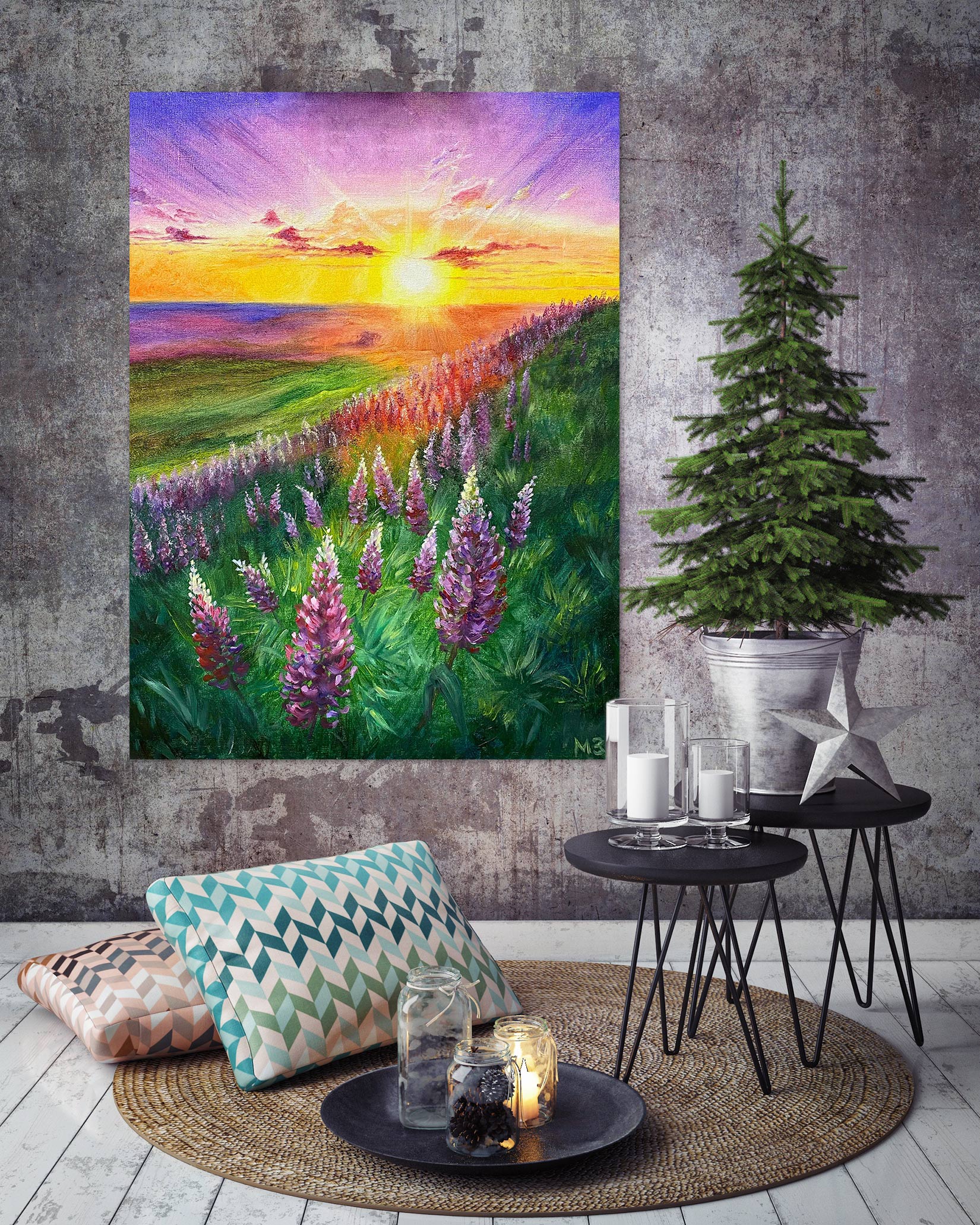 3D Sunny Lawn Flowers 10074 Marina Zotova Wall Sticker