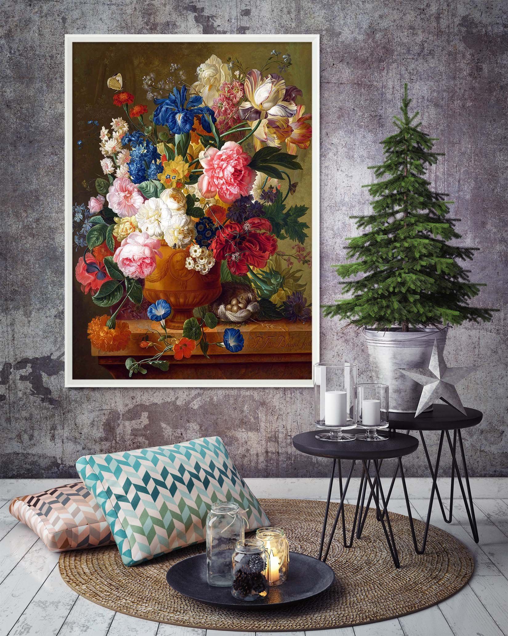 3D Flower Arrangement 141 Fake Framed Print Painting Wallpaper AJ Creativity Home