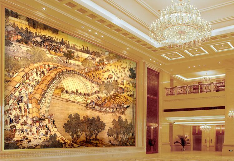 Riverside Scroll Wallpaper AJ Wallpaper