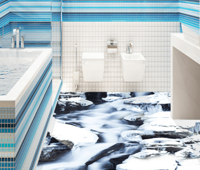3D Rock 243 Floor Mural Wallpaper AJ Wallpaper 2