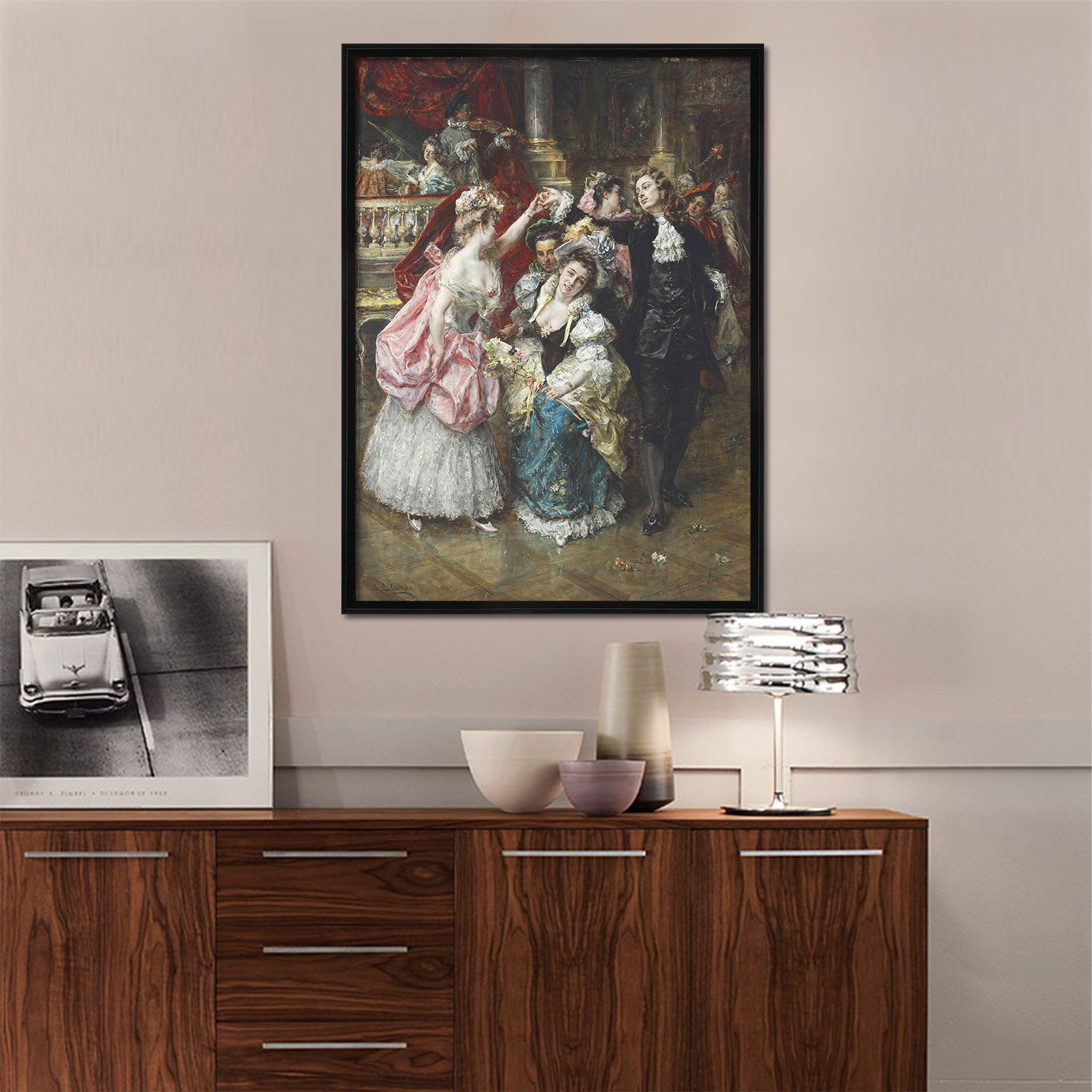 3D Party Dancing 142 Fake Framed Print Painting Wallpaper AJ Creativity Home