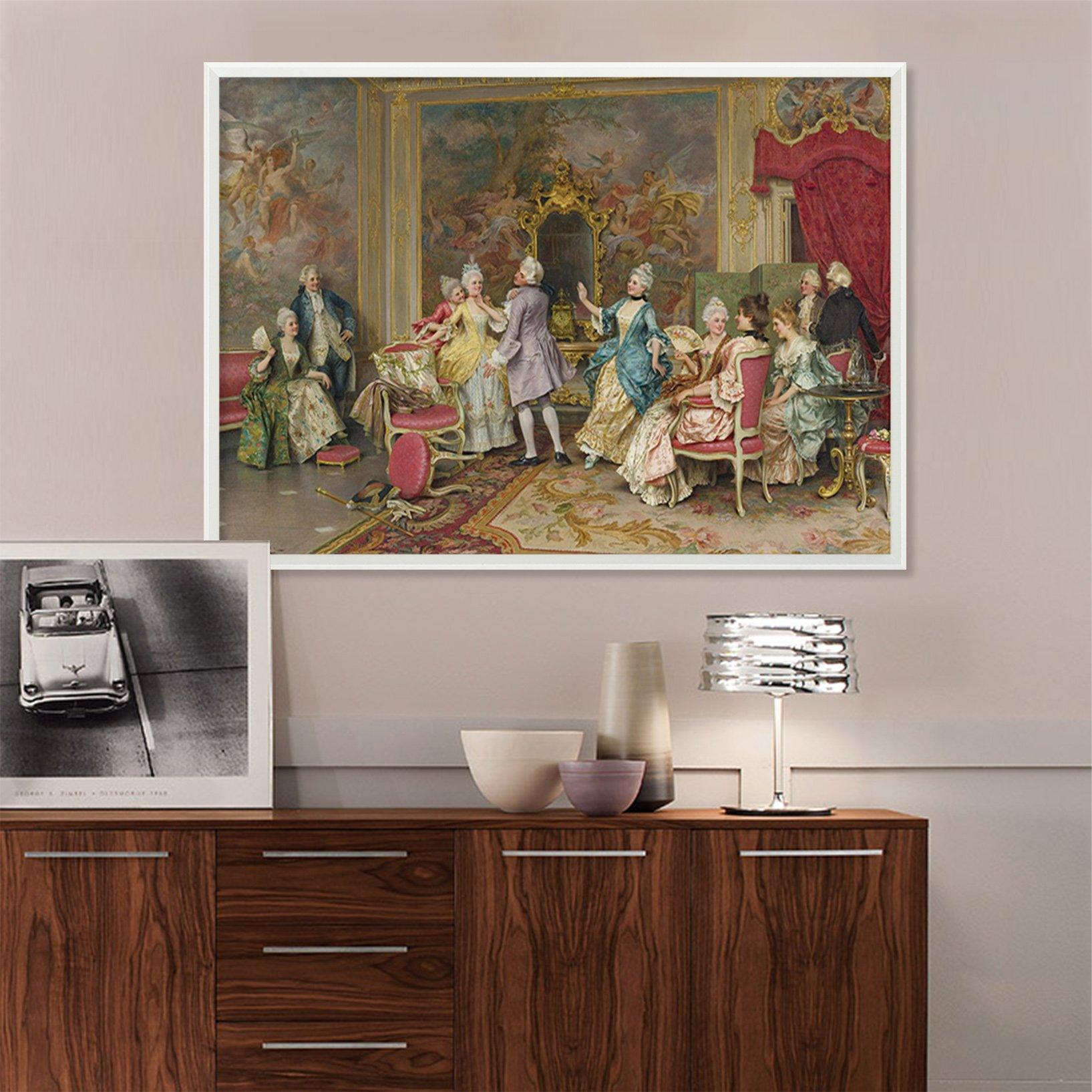 3D Happy Chat 040 Fake Framed Print Painting Wallpaper AJ Creativity Home