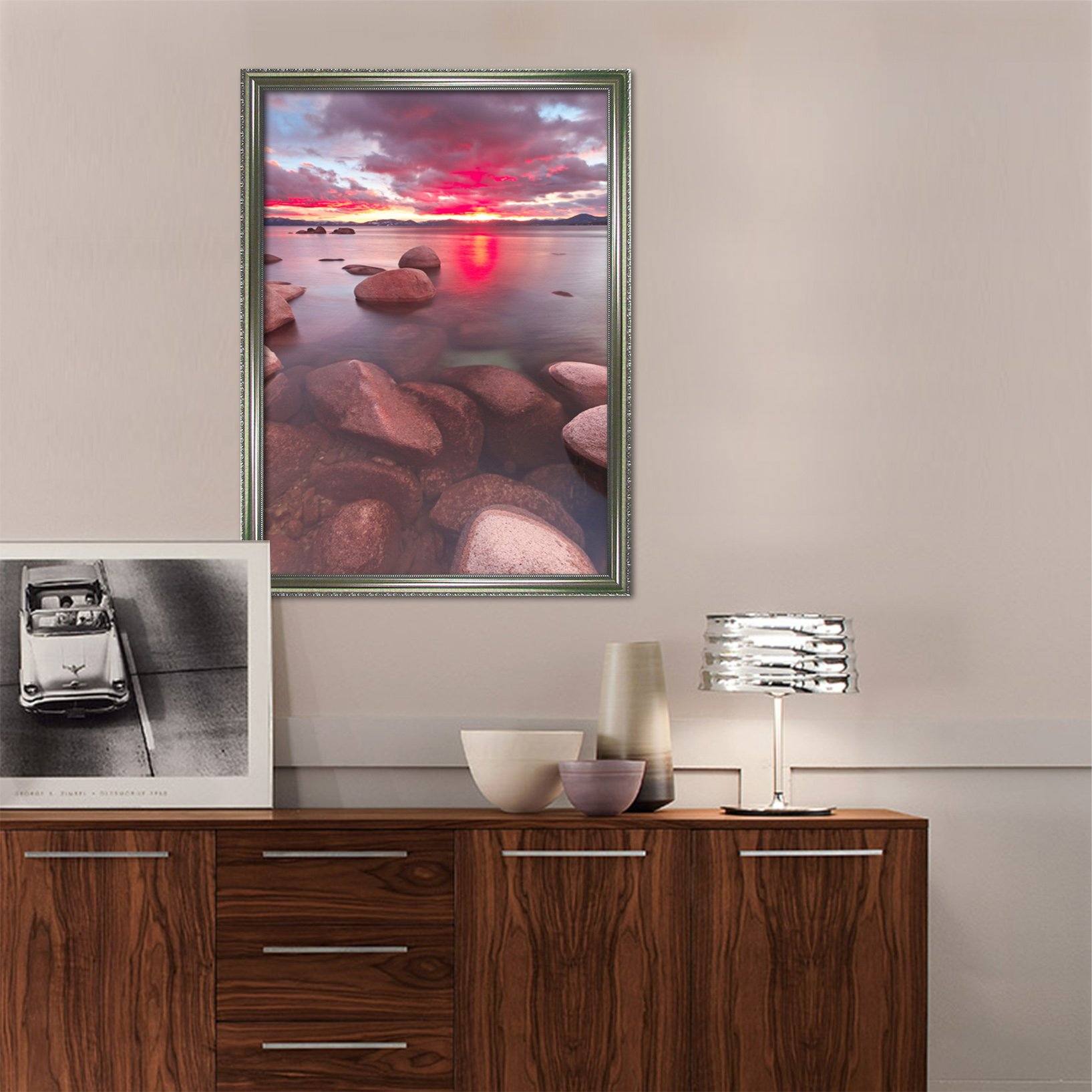 3D Fire Cloud 025 Fake Framed Print Painting Wallpaper AJ Creativity Home