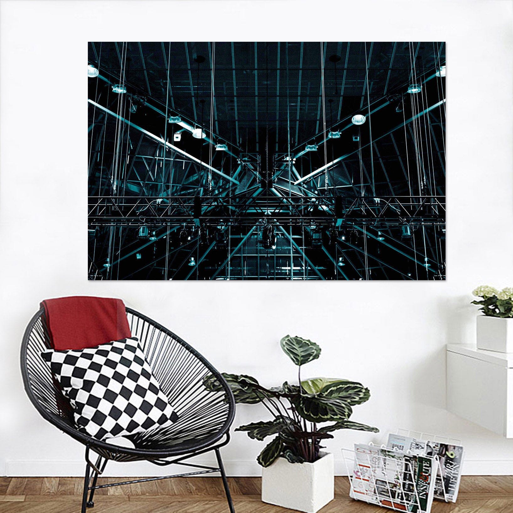 3D Reinforced Shelf 019 Noirblanc777 Wall Sticker Wallpaper AJ Wallpaper 2