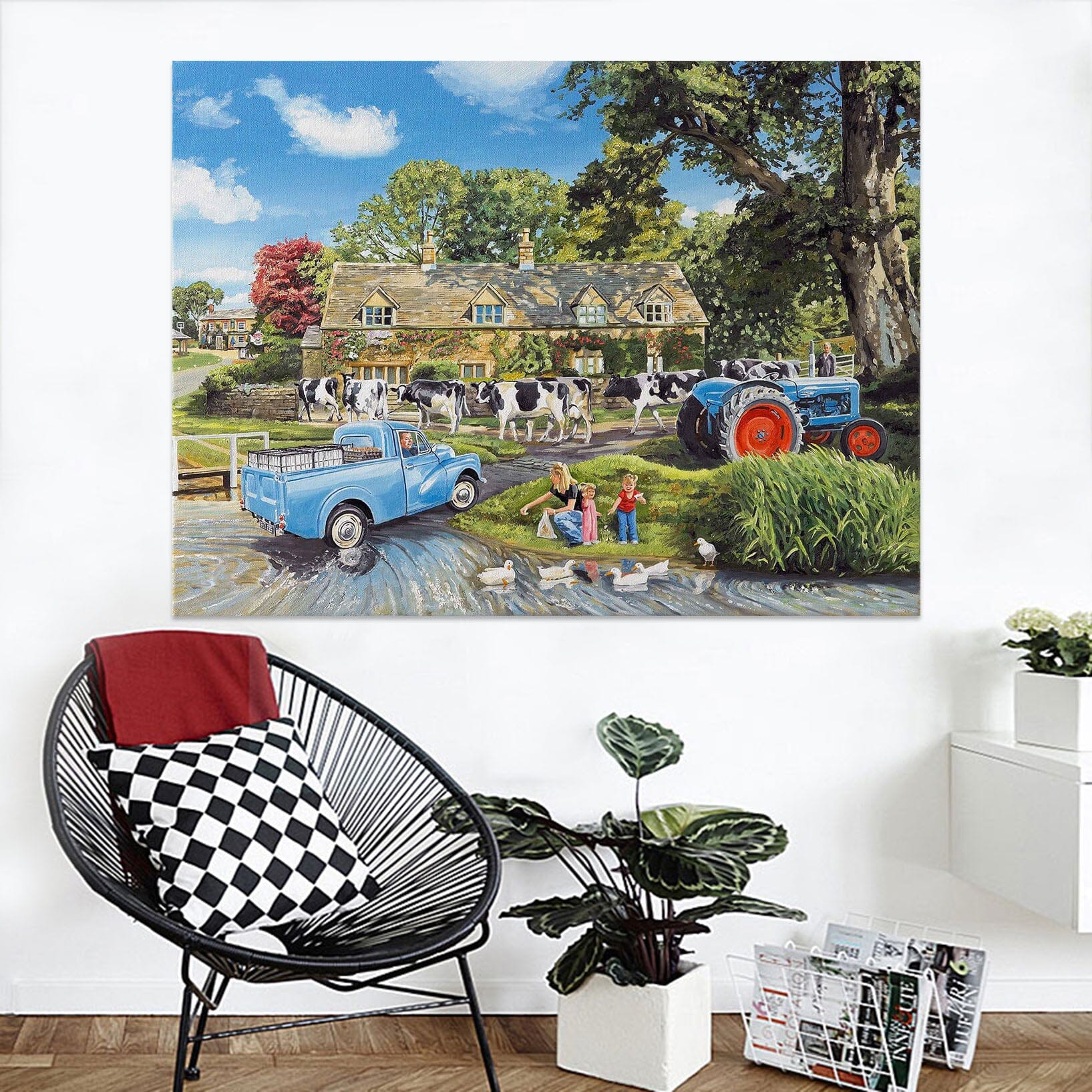 3D Crossing The Ford 028 Trevor Mitchell Wall Sticker Wallpaper AJ Wallpaper 2