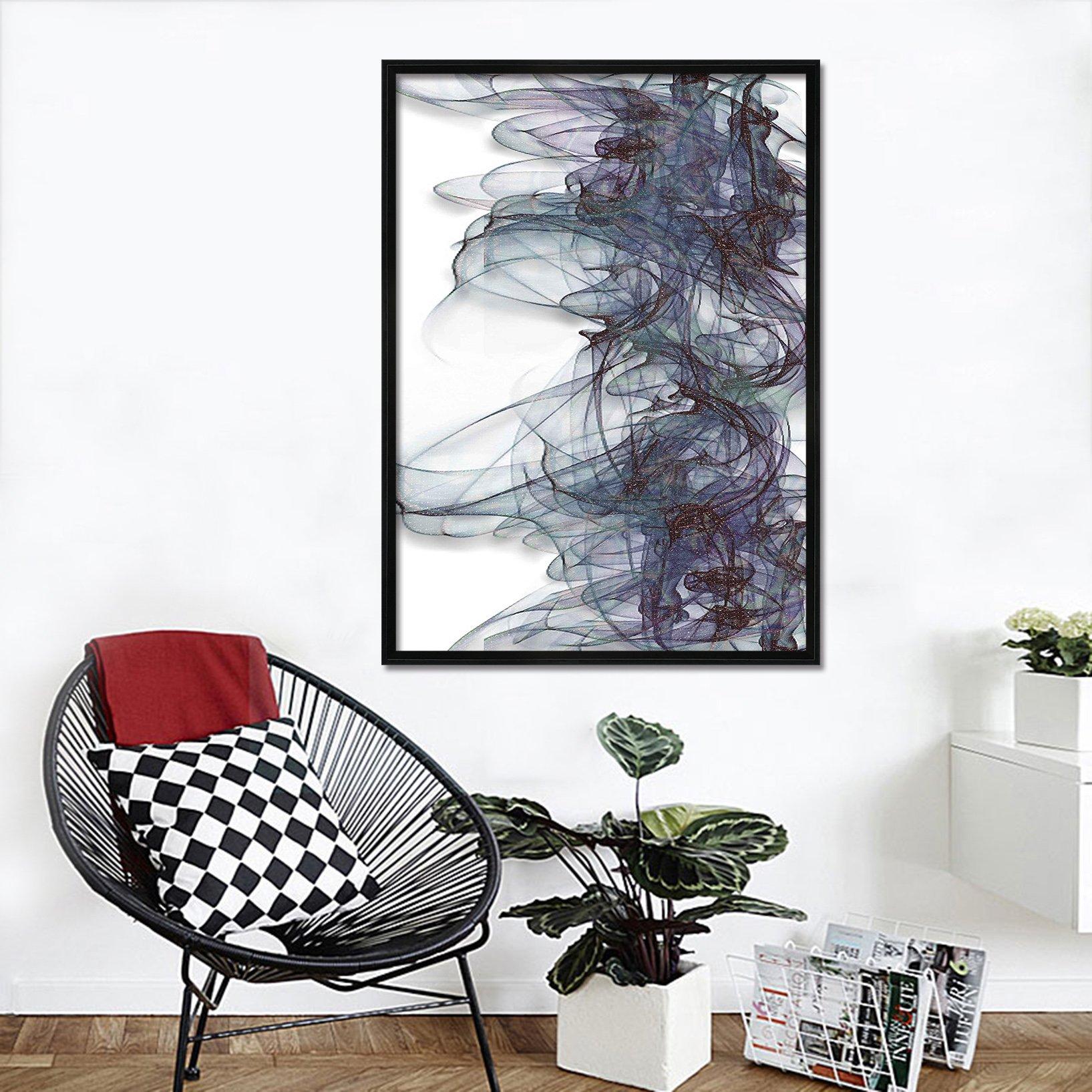 3D Black Ink Painting 072 Fake Framed Print Painting Wallpaper AJ Creativity Home