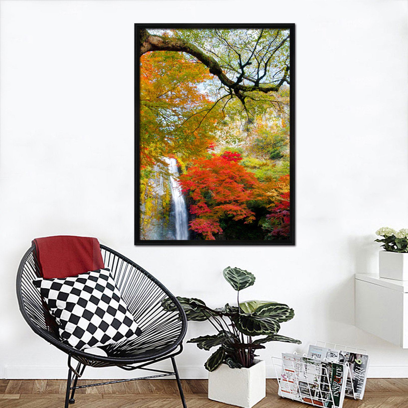 3D Lush Tree 132 Fake Framed Print Painting Wallpaper AJ Creativity Home