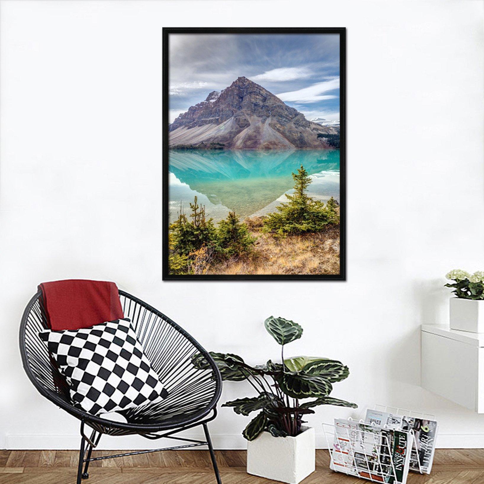 3D Lake Surface 033 Fake Framed Print Painting Wallpaper AJ Creativity Home