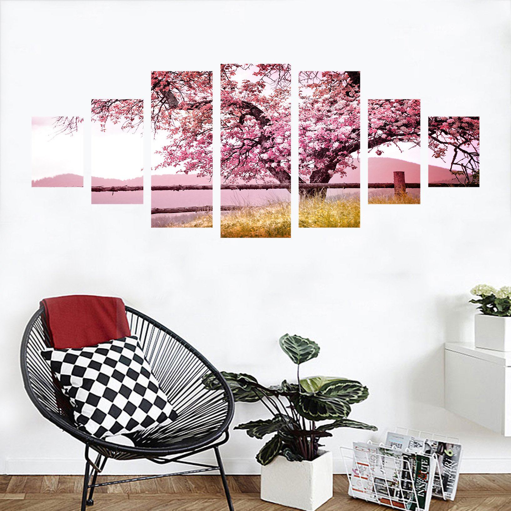 3D Beautiful Tree 022 Unframed Print Wallpaper Wallpaper AJ Wallpaper