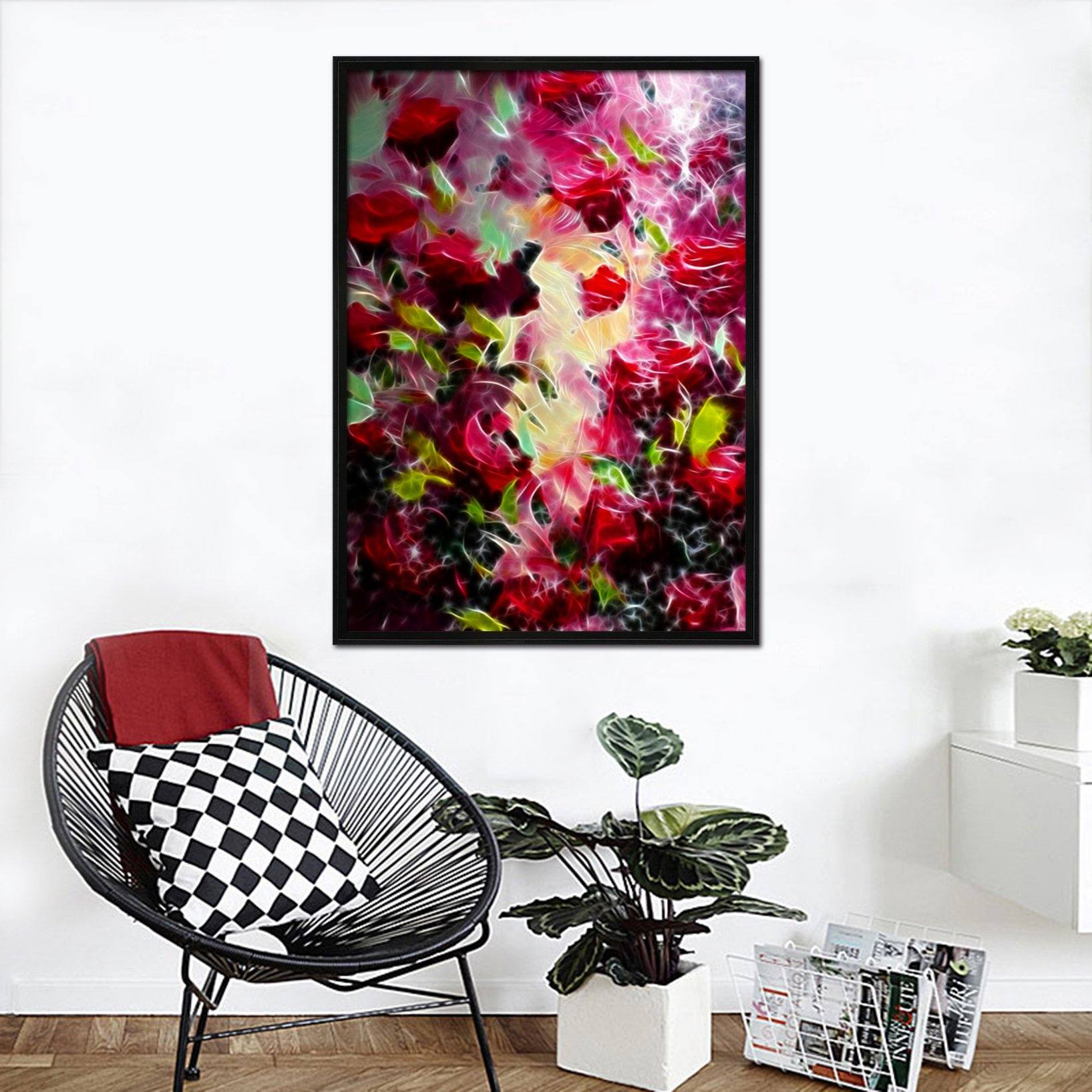 3D Beautiful Flower 146 Fake Framed Print Painting Wallpaper AJ Creativity Home