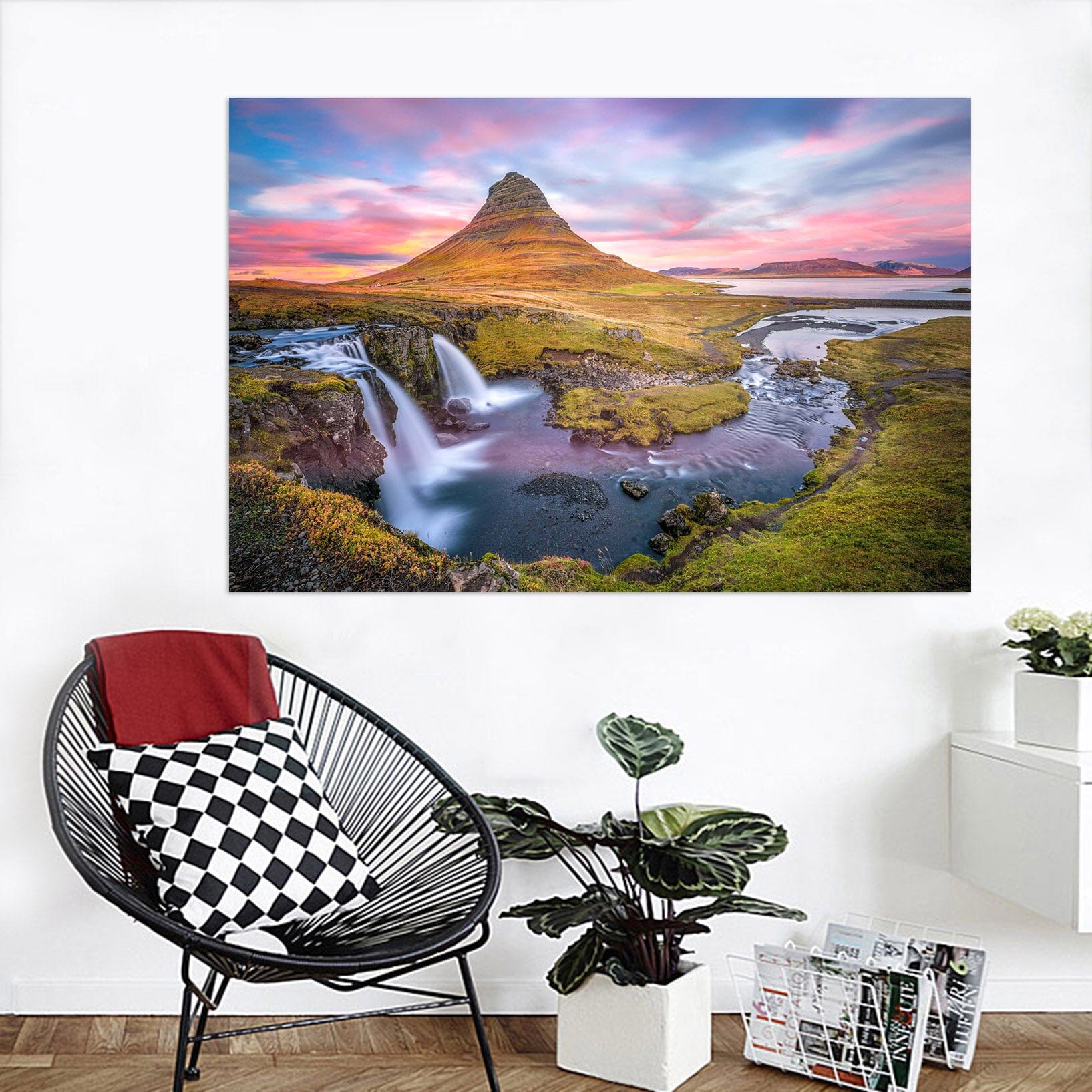 3D Canyon Waterfall 159 Marco Carmassi Wall Sticker Wallpaper AJ Wallpaper 2