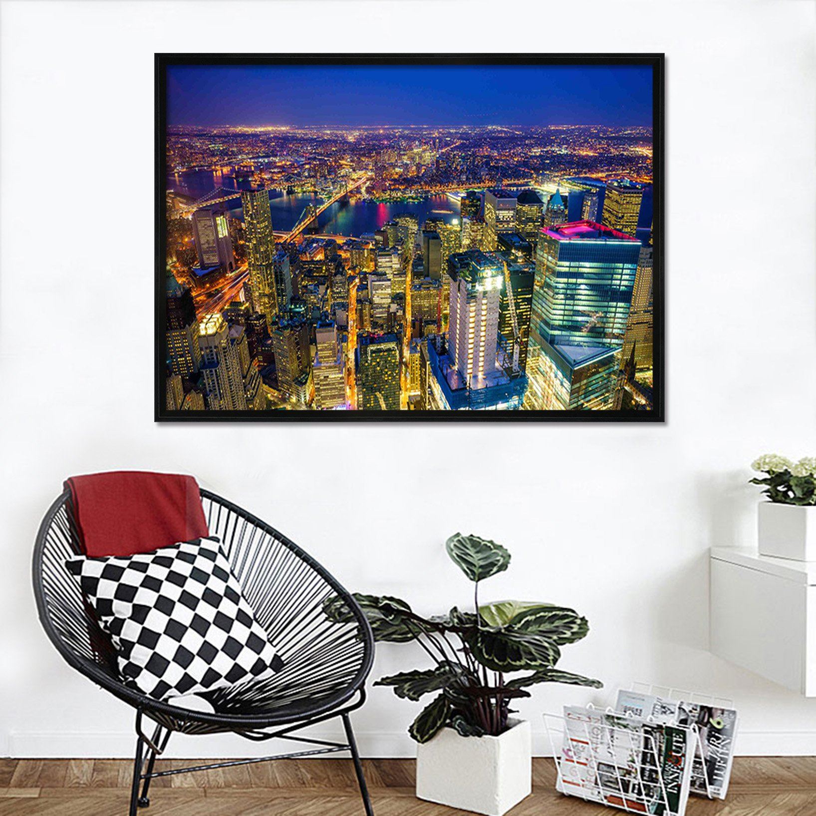 3D Big City 153 Fake Framed Print Painting Wallpaper AJ Creativity Home