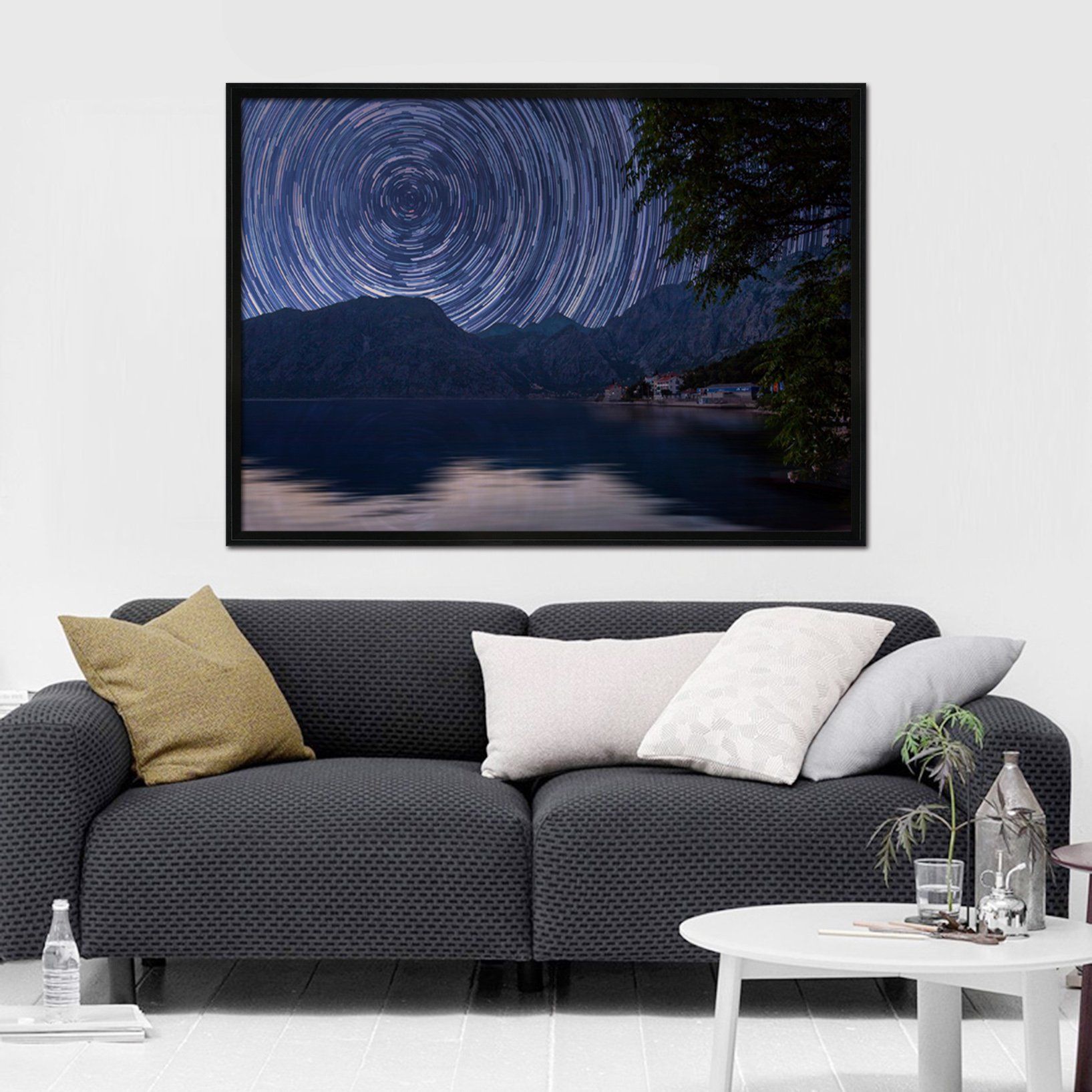 3D Star Vortex 036 Fake Framed Print Painting Wallpaper AJ Creativity Home