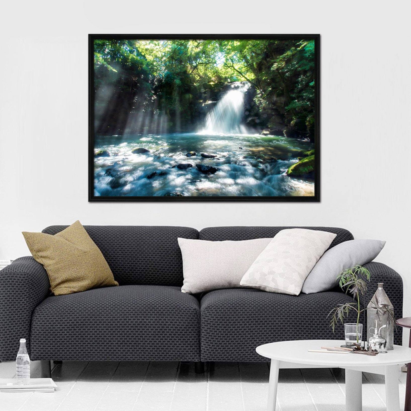 3D Sparkling Lake 195 Fake Framed Print Painting Wallpaper AJ Creativity Home