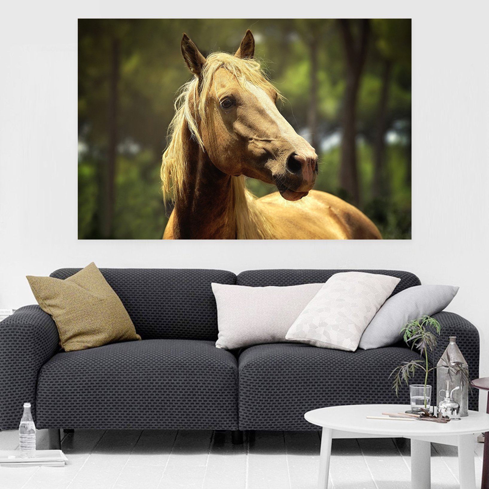 3D Wood Horse Head 69 Animal Wall Stickers Wallpaper AJ Wallpaper 2