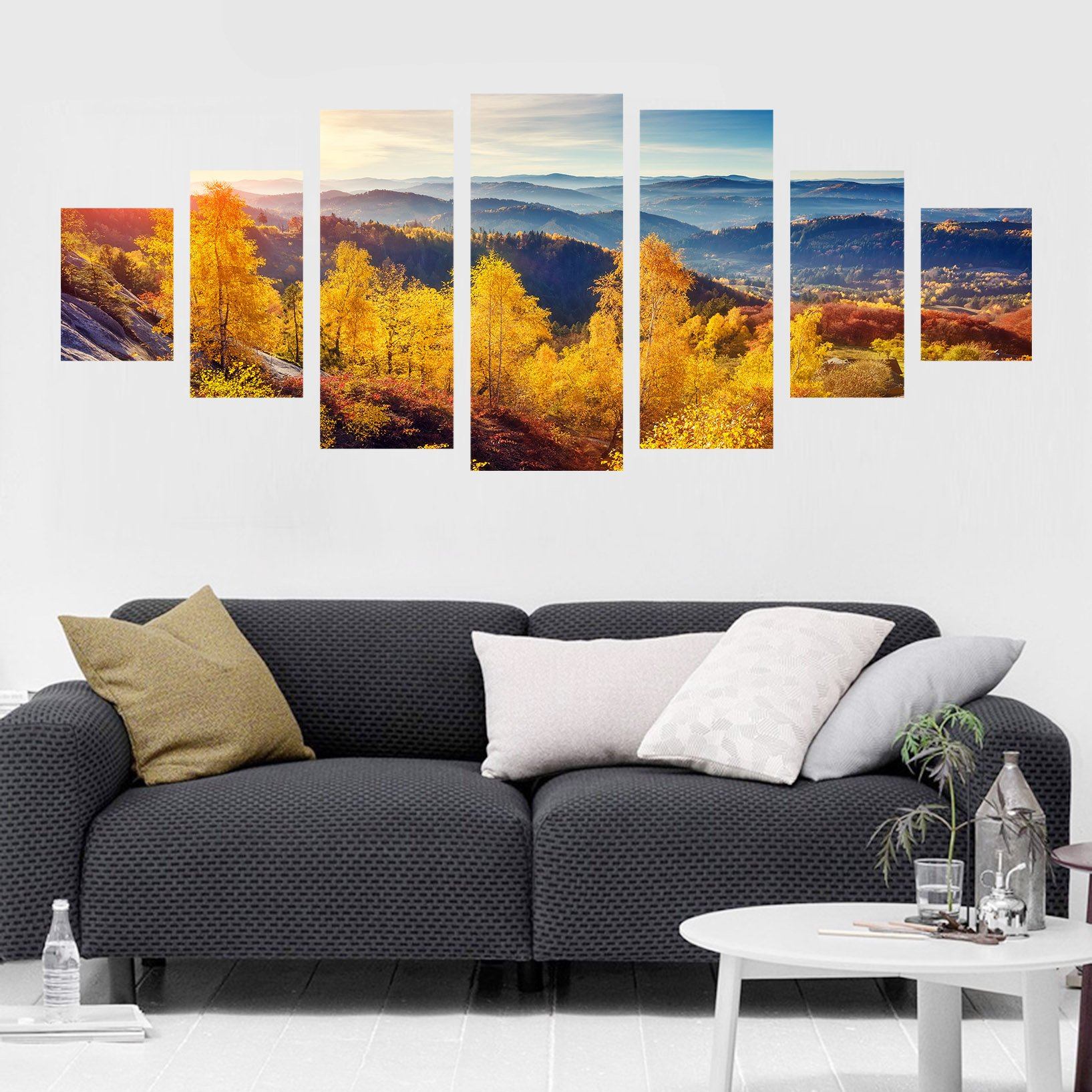 3D Sunshine Tree 037 Unframed Print Wallpaper Wallpaper AJ Wallpaper
