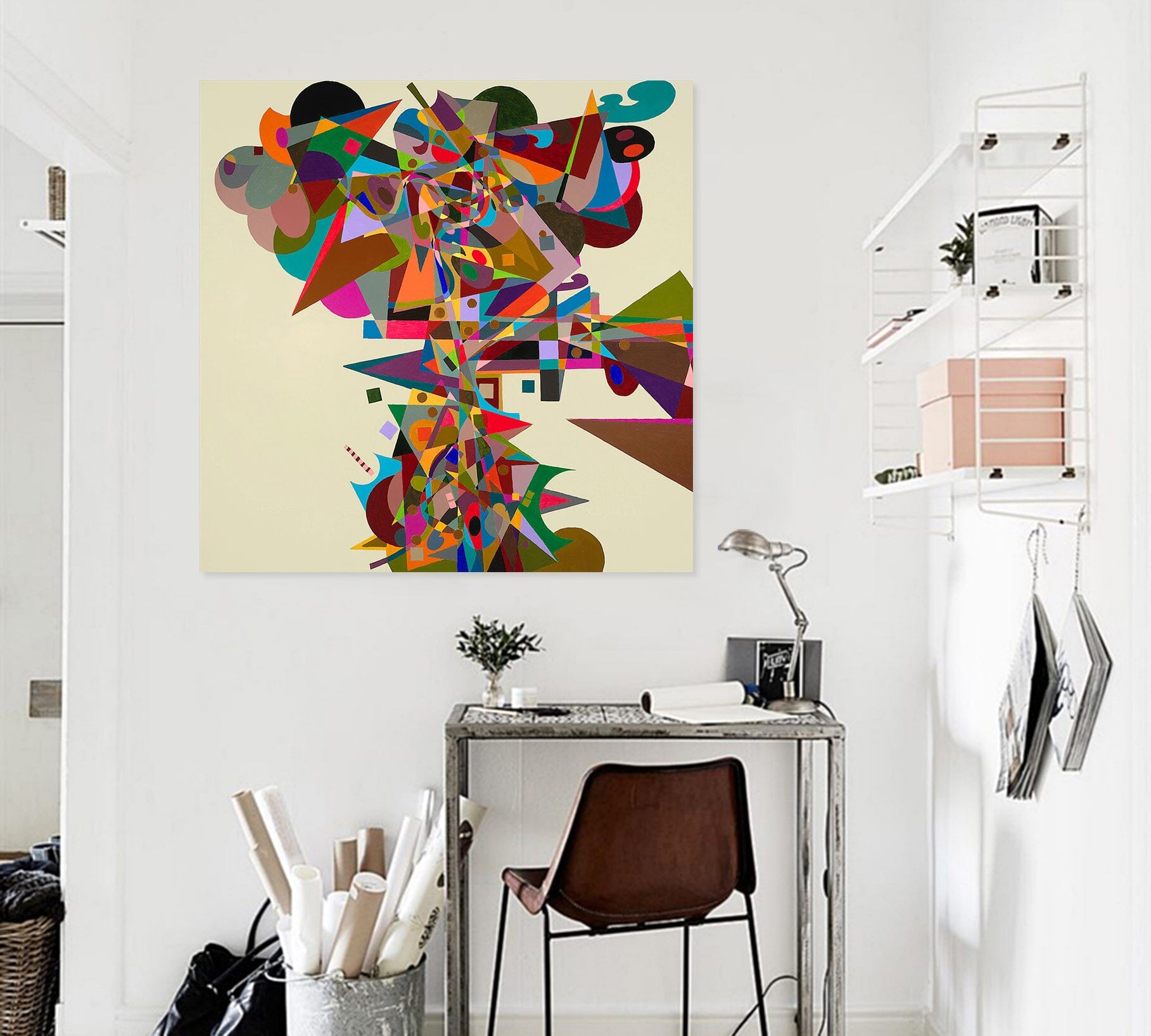 3D Color Triangle 107 Allan P. Friedlander Wall Sticker Wallpaper AJ Wallpaper 2