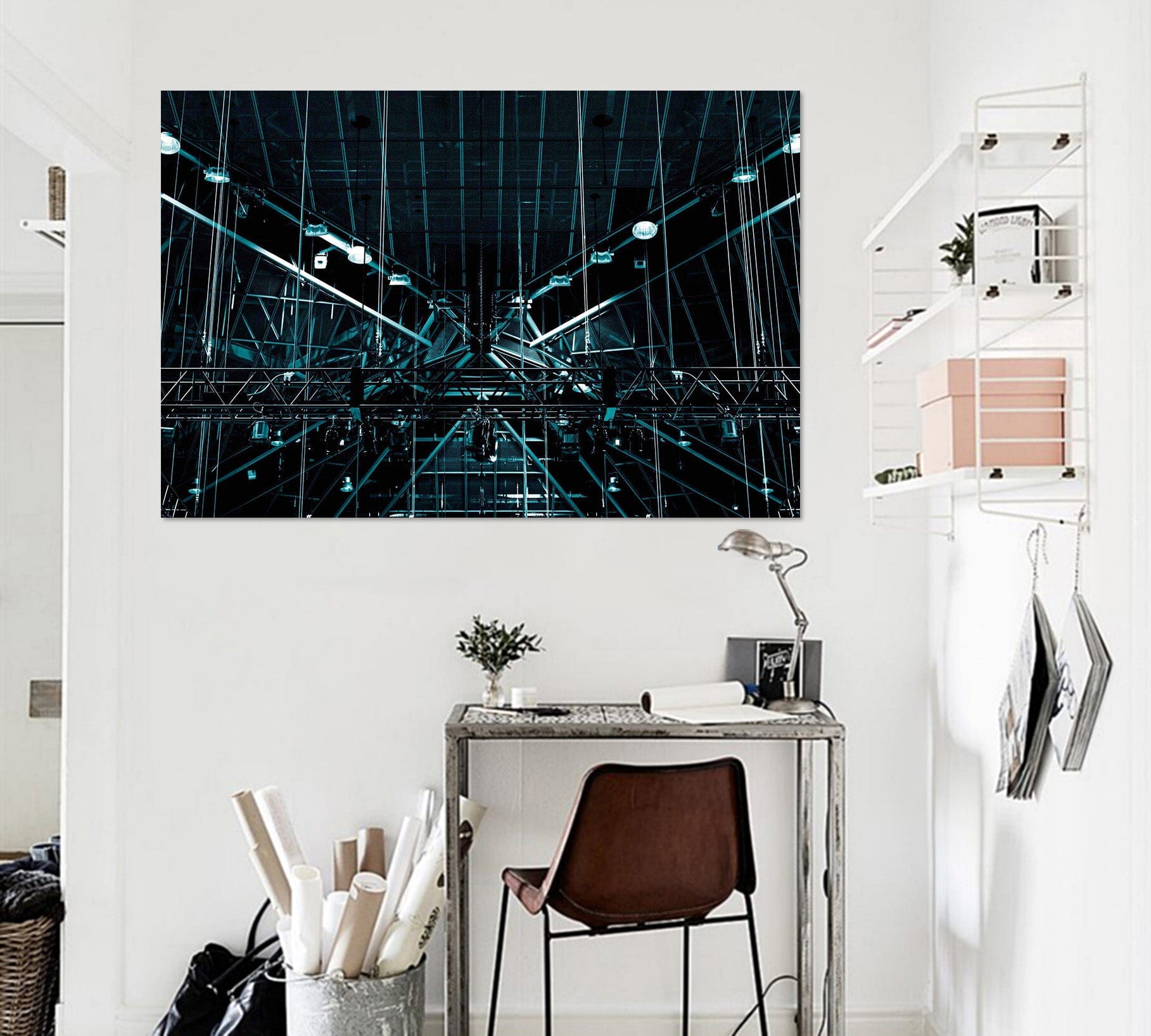 3D Reinforced Shelf 019 Noirblanc777 Wall Sticker Wallpaper AJ Wallpaper 2