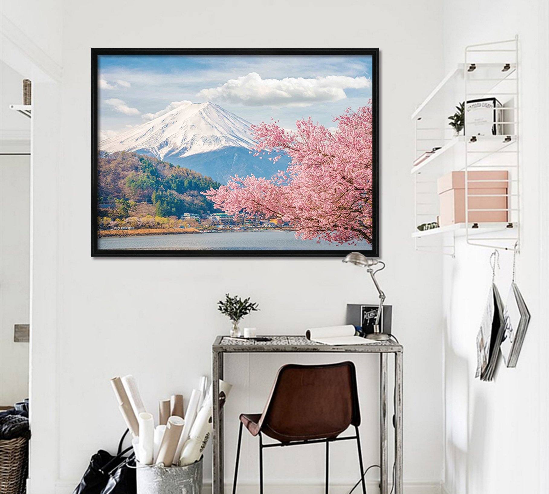 3D Snow Mountain 106 Fake Framed Print Painting Wallpaper AJ Creativity Home