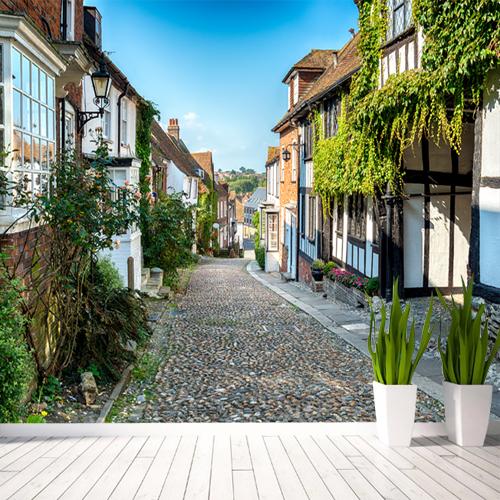 3D Stone Road House 135 Wallpaper AJ Wallpaper