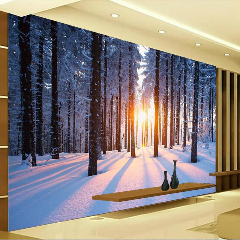 3D Sunshine Snow 095 Wallpaper AJ Wallpaper
