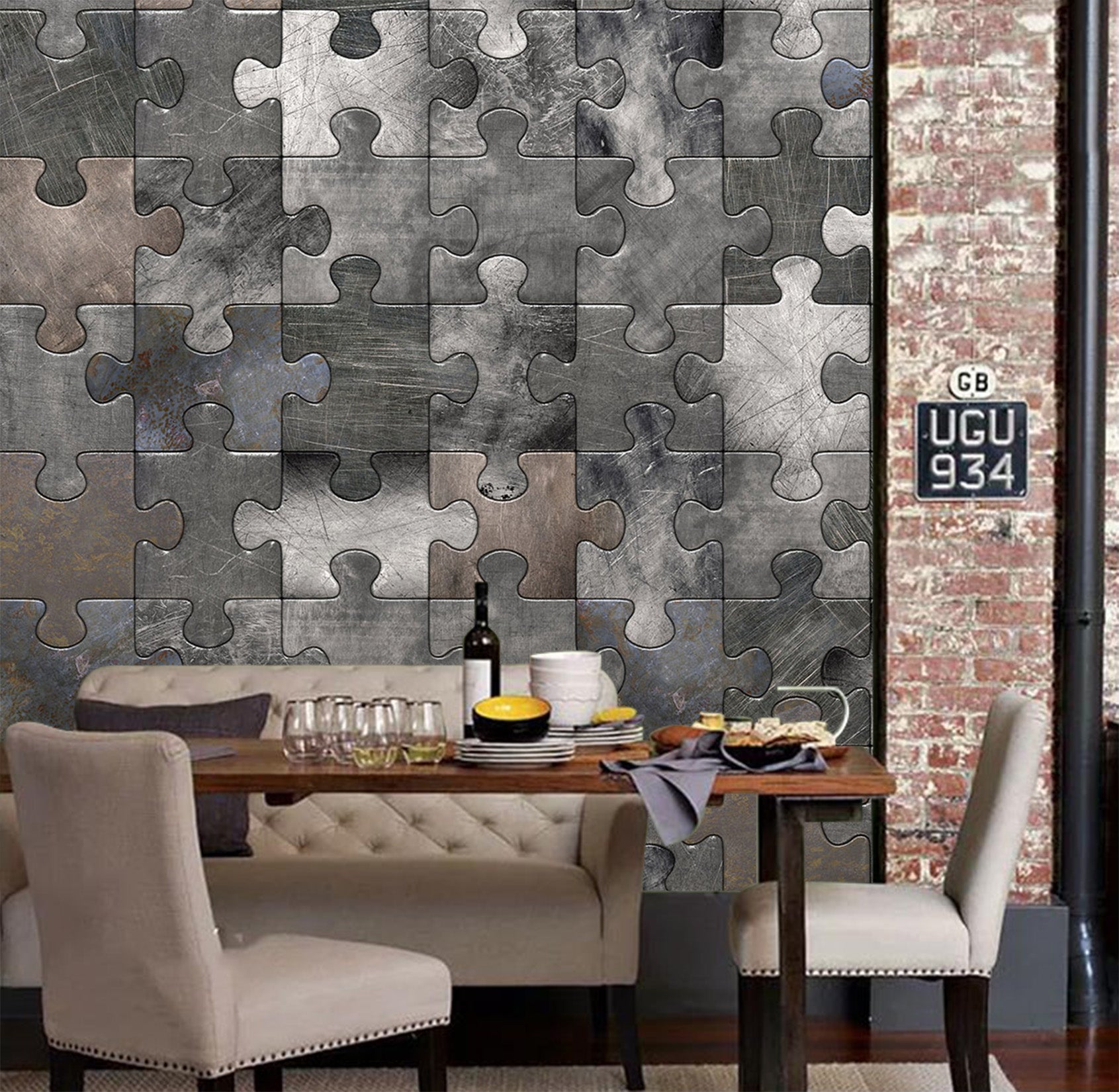 3D Pattern Puzzle 0521 Wall Murals