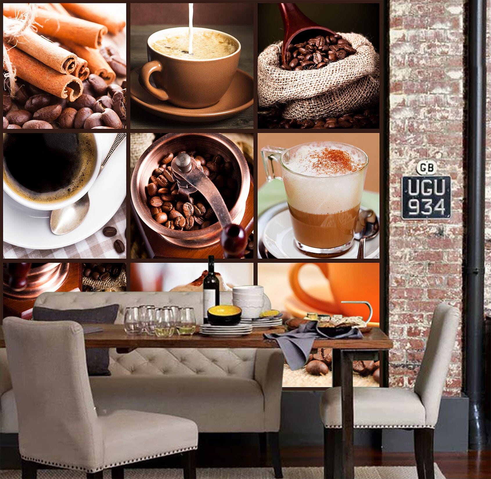 3D Coffee Aroma 1083 Wall Murals Wallpaper AJ Wallpaper 2