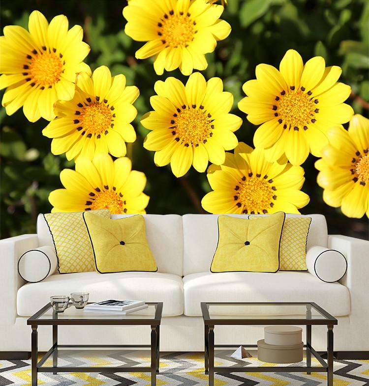 3D Beauty Yellow Sunflower 424 Wallpaper AJ Wallpaper