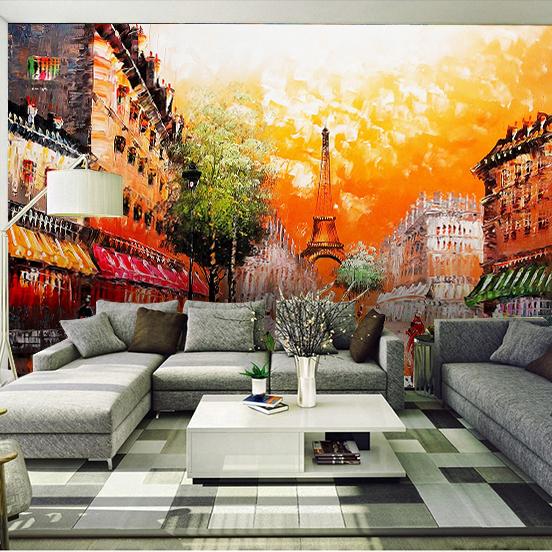 3D Tower Sunset 130 Wallpaper AJ Wallpaper