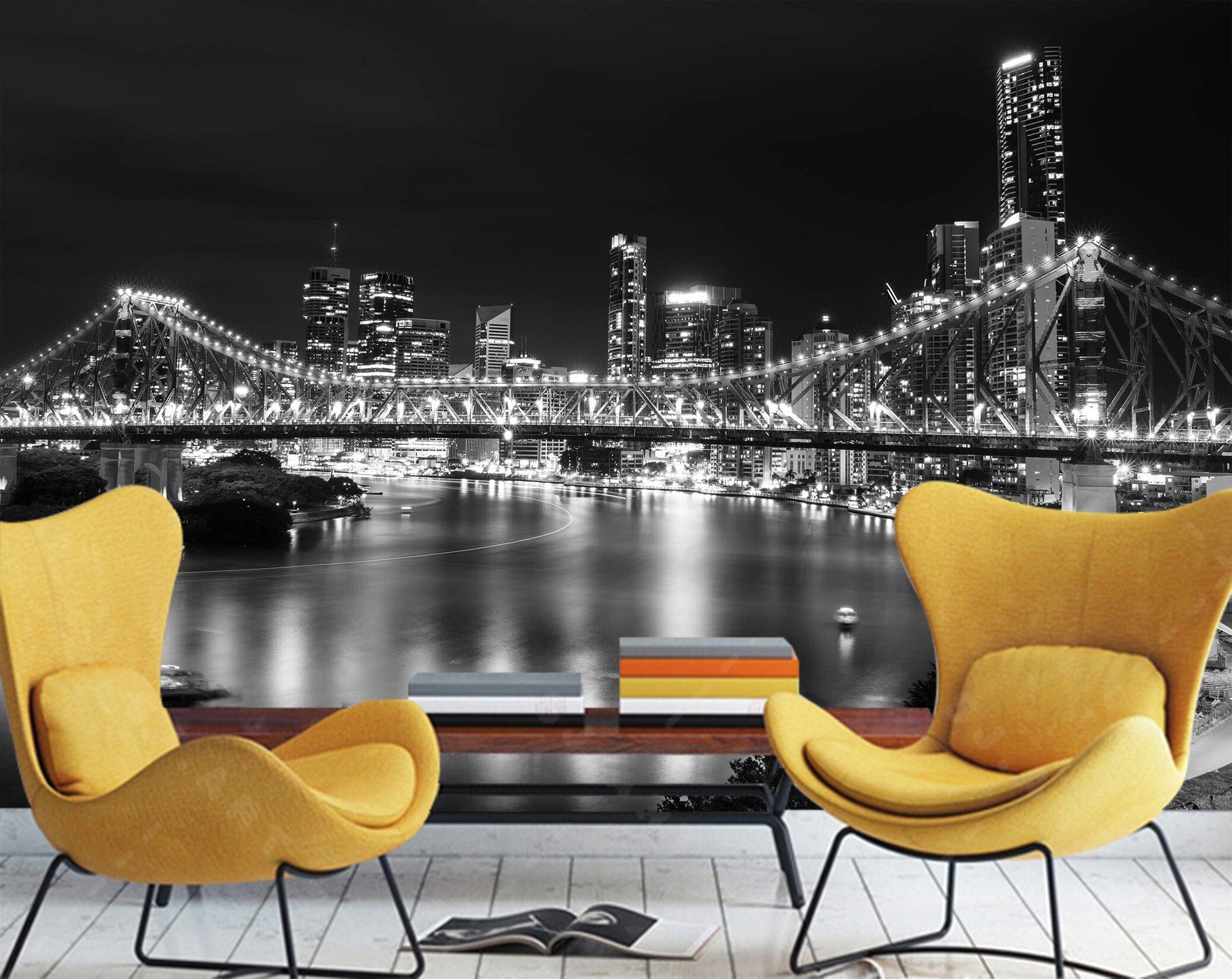 3D Bridge City 1466 Wall Murals Wallpaper AJ Wallpaper 2