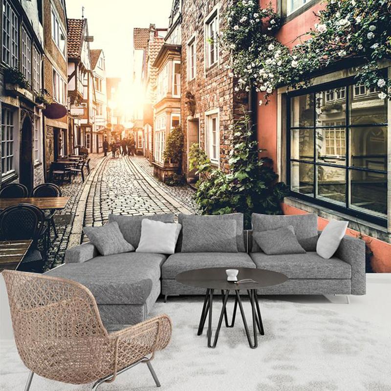 3D Sunny Alley 074 Wallpaper AJ Wallpaper