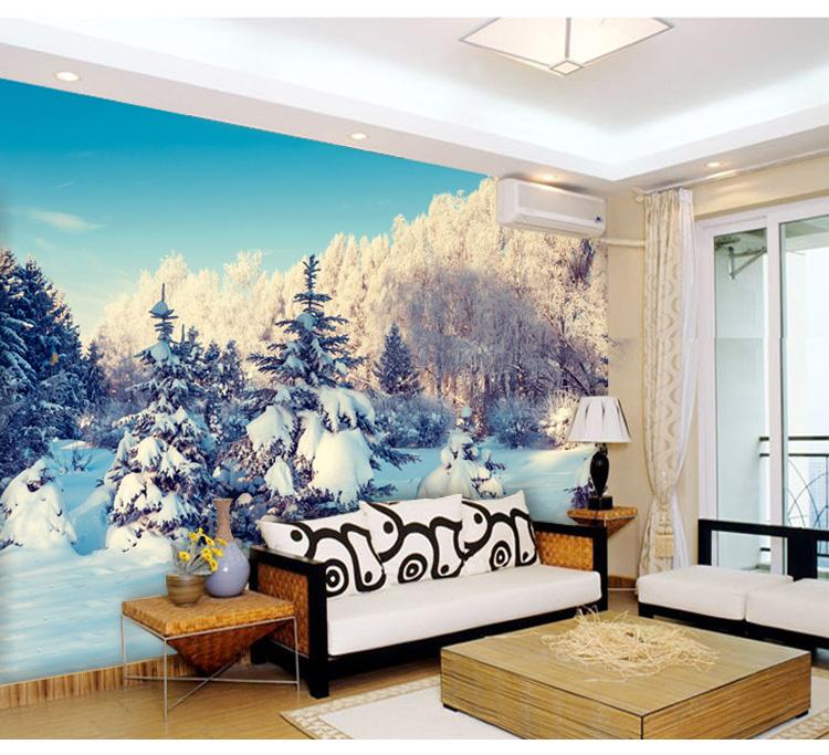 3D Snow Covered Forest 151 Wallpaper AJ Wallpaper