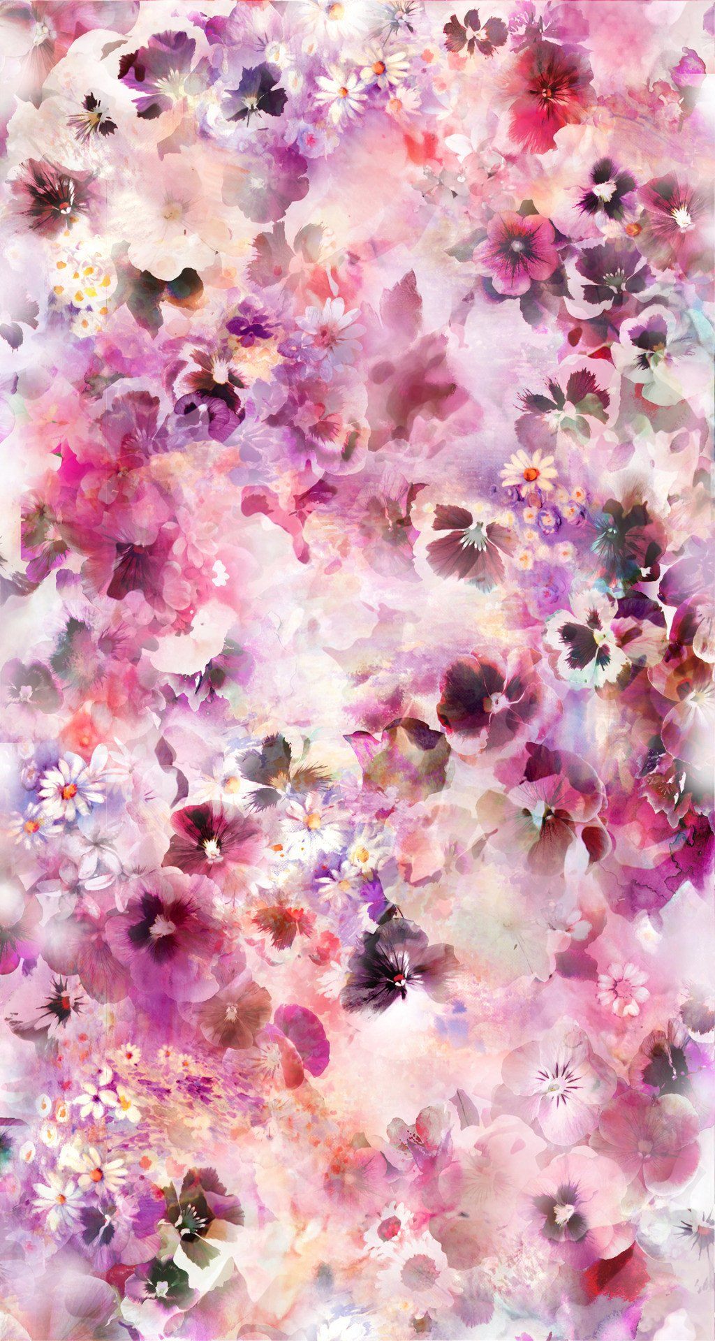 Bright Lush Flowers Wallpaper AJ Wallpaper