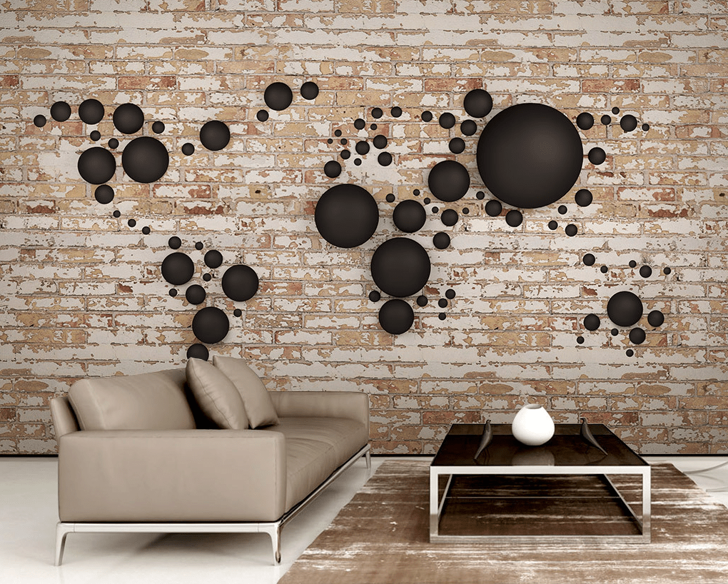 3D Black Round 2085 Wall Murals Wallpaper AJ Wallpaper 2
