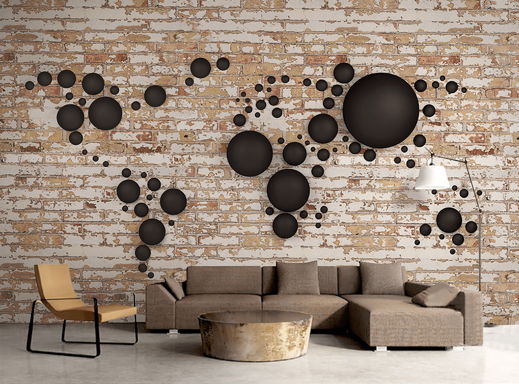 3D Black Round 2085 Wall Murals Wallpaper AJ Wallpaper 2