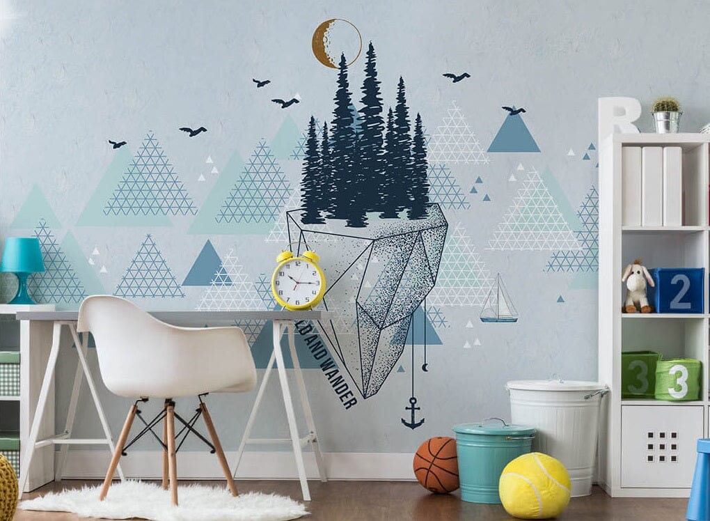 3D Black Triangle 2073 Wall Murals Wallpaper AJ Wallpaper 2