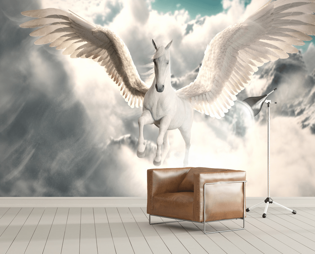 3D Wing Horse 2103 Wall Murals Wallpaper AJ Wallpaper 2