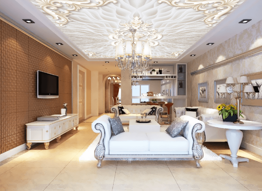 Wavy Flower Pattern 103 Wallpaper AJ Wallpaper