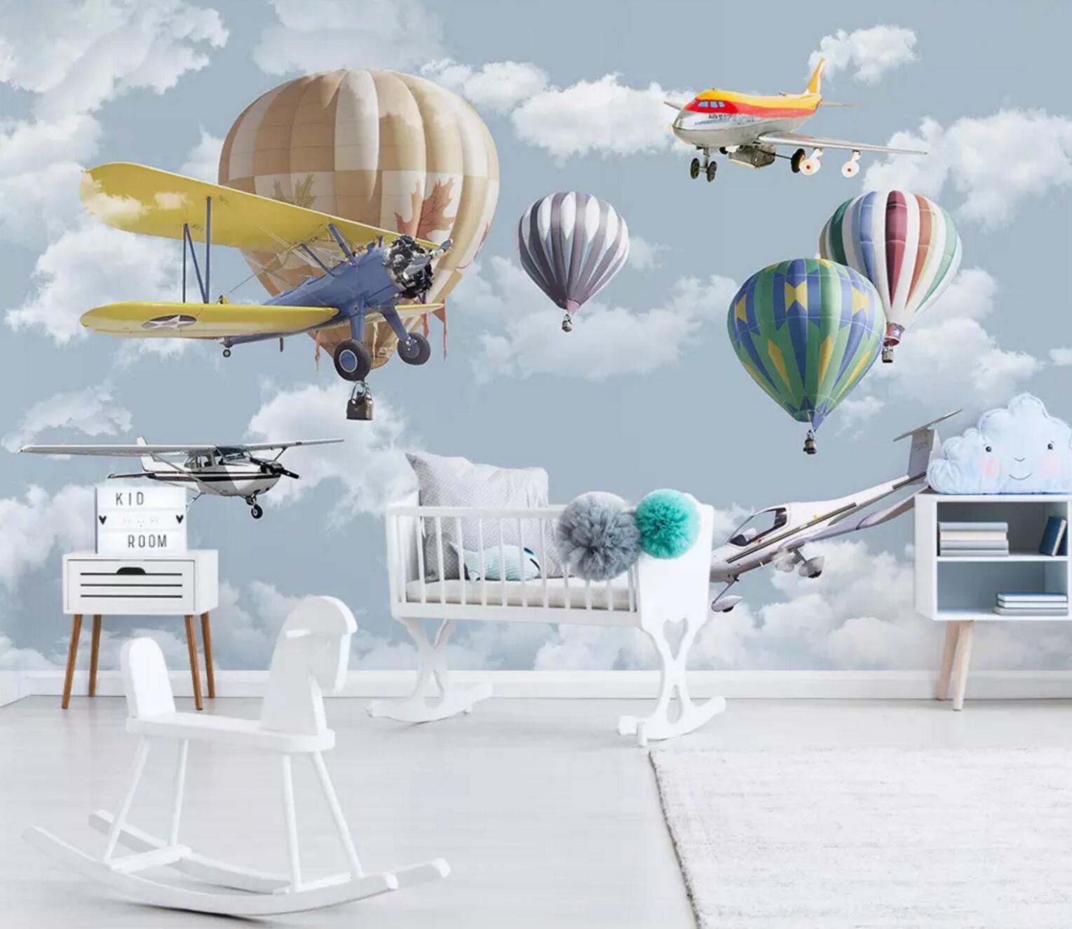 3D Balloon Plane 391 Wallpaper AJ Wallpaper