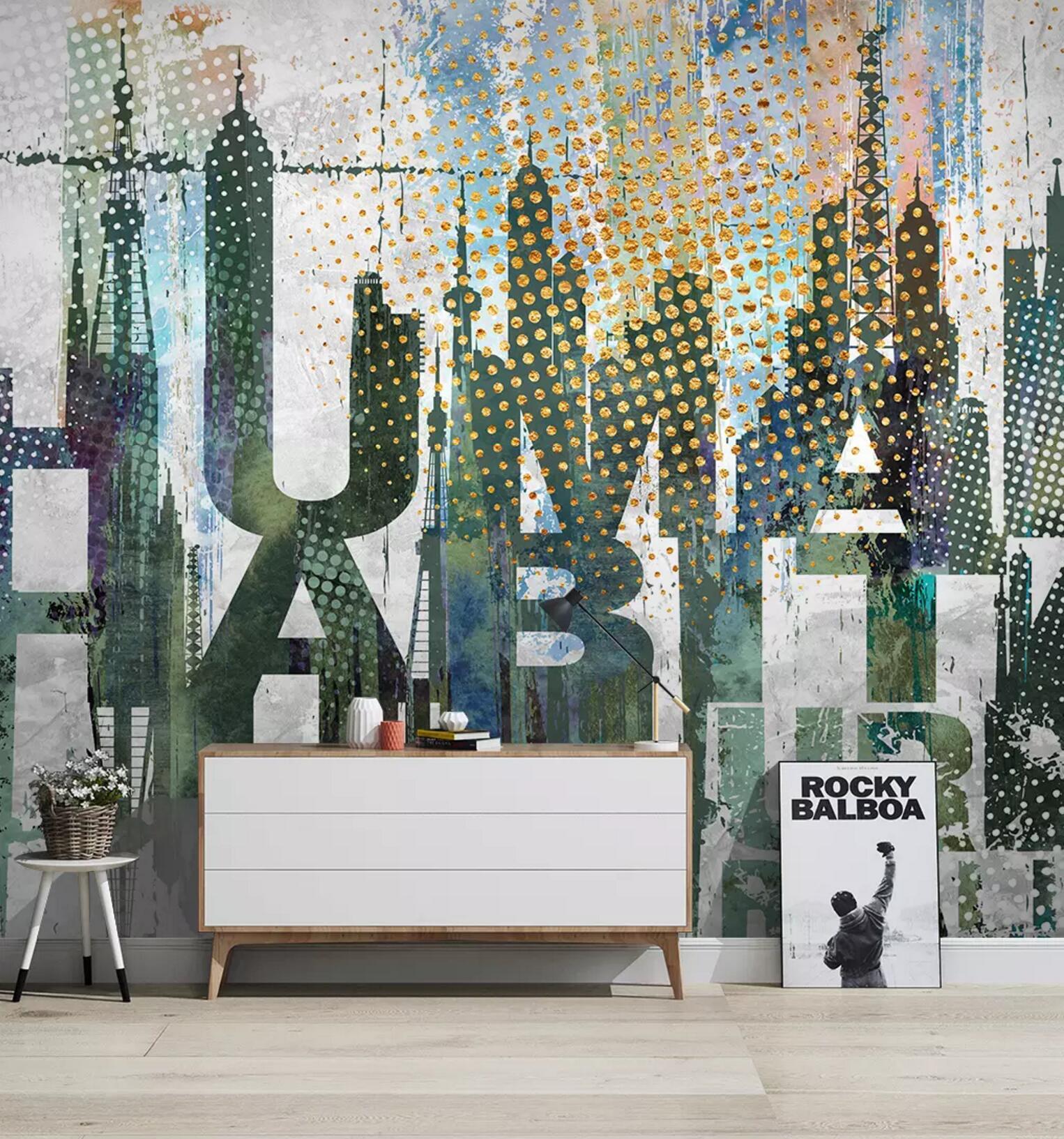 3D Uppercase Letter 456 Wallpaper AJ Wallpaper