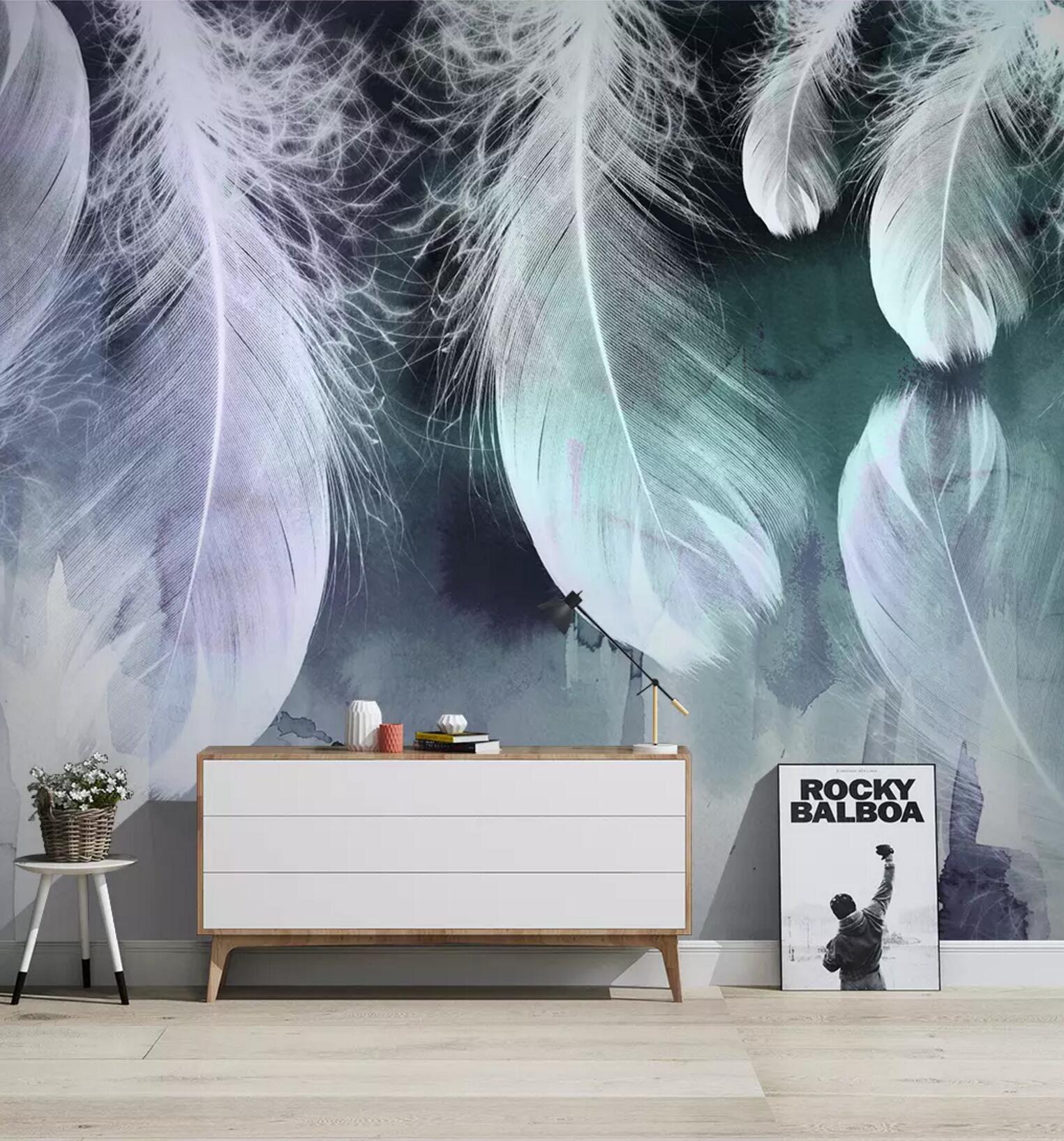 3D Big Feather 441 Wallpaper AJ Wallpaper